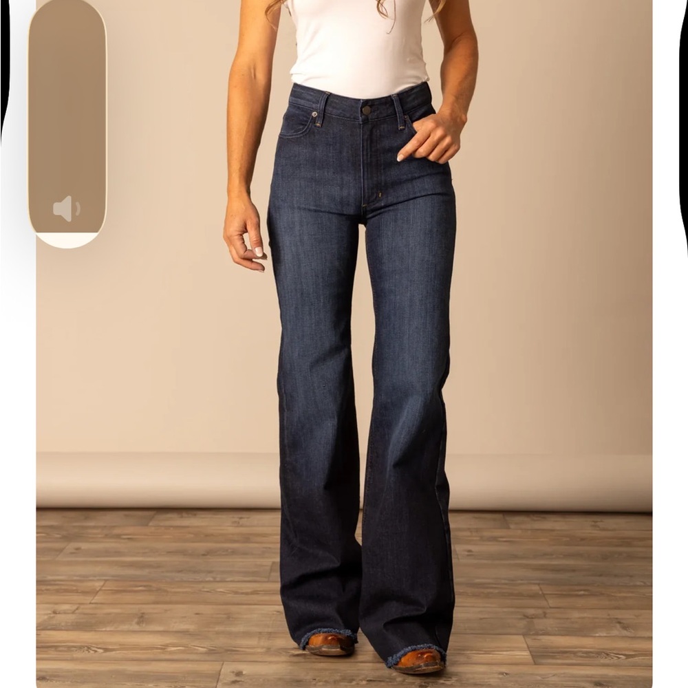 Kimes Ranch Dark Blue Flare Jeans